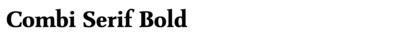 Combi Serif Bold image